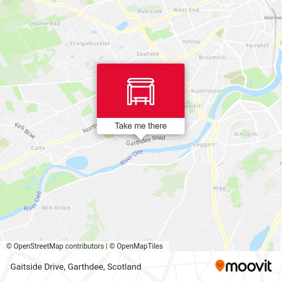 Gaitside Drive, Garthdee map