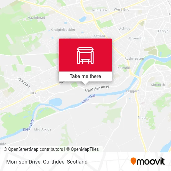 Morrison Drive, Garthdee map