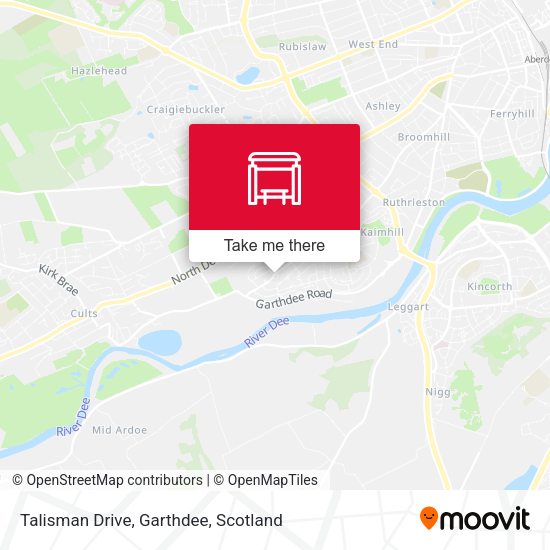 Talisman Drive, Garthdee map