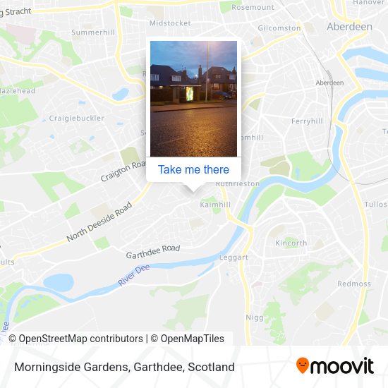 Morningside Gardens, Garthdee map