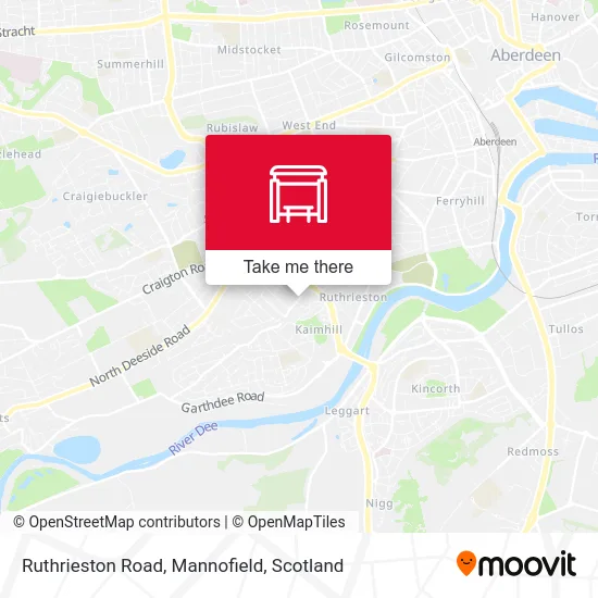 Ruthrieston Road, Mannofield map