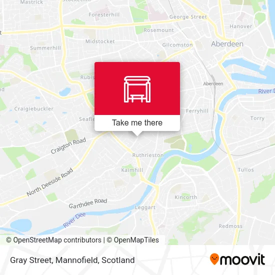 Gray Street, Mannofield map