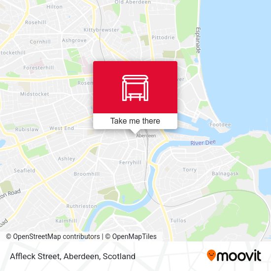 Affleck Street, Aberdeen map