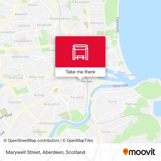 Marywell Street, Aberdeen map