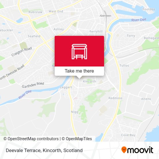 Deevale Terrace, Kincorth map