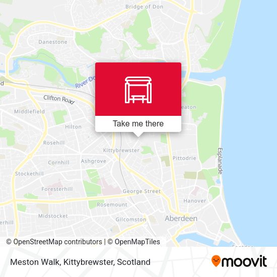 Meston Walk, Kittybrewster map