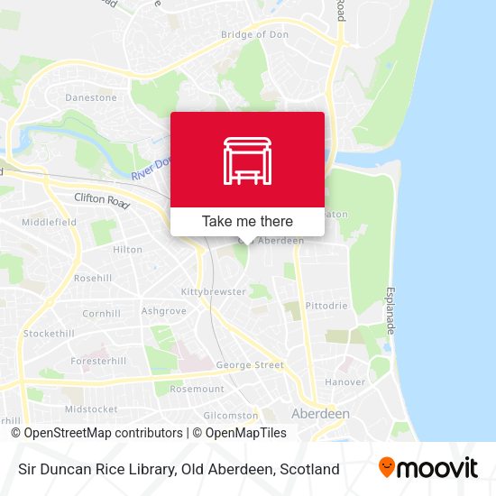 Sir Duncan Rice Library, Old Aberdeen map