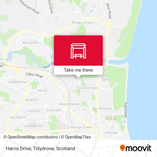 Harris Drive, Tillydrone map