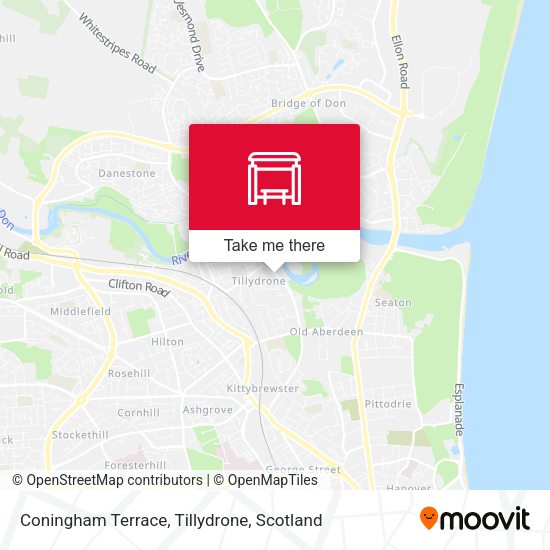 Coningham Terrace, Tillydrone map