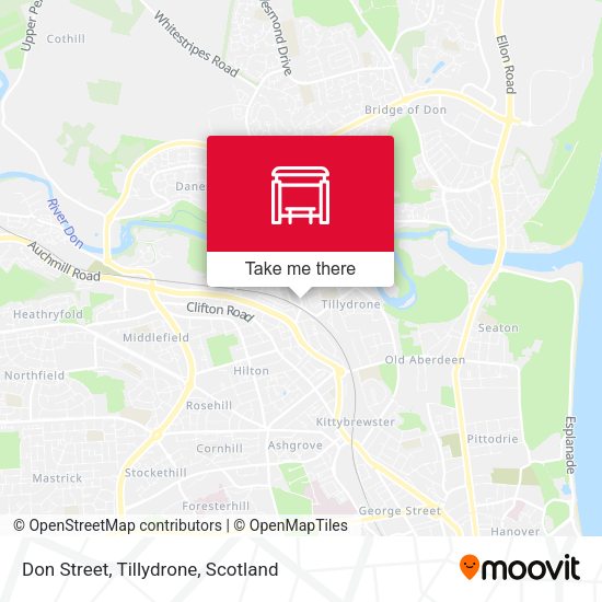 Don Street, Tillydrone map