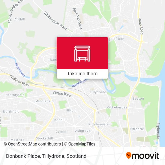 Donbank Place, Tillydrone map