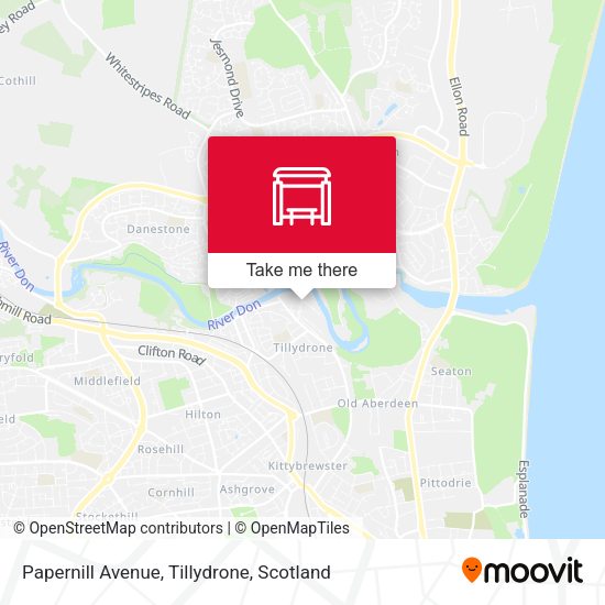 Papernill Avenue, Tillydrone map