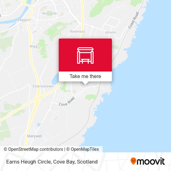 Earns Heugh Circle, Cove Bay map