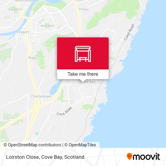 Loirston Close, Cove Bay map