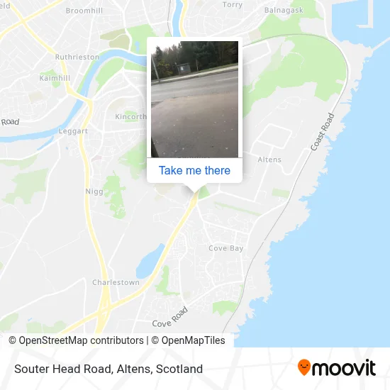 Souter Head Road, Altens map