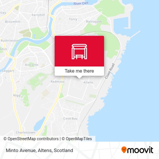 Minto Avenue, Altens map