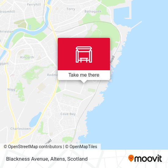 Blackness Avenue, Altens map