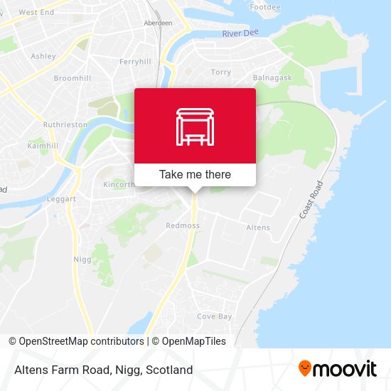 Altens Farm Road, Nigg map