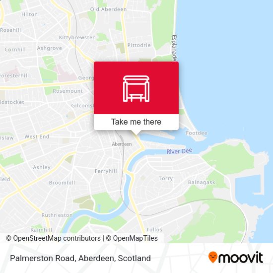 Palmerston Road, Aberdeen map