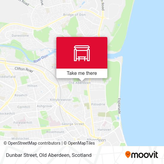 Dunbar Street, Old Aberdeen map