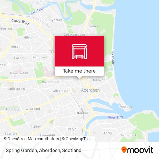 Spring Garden, Aberdeen map