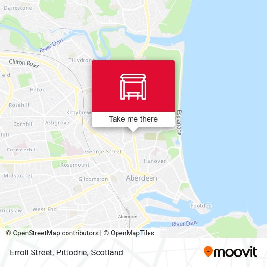 Erroll Street, Pittodrie map