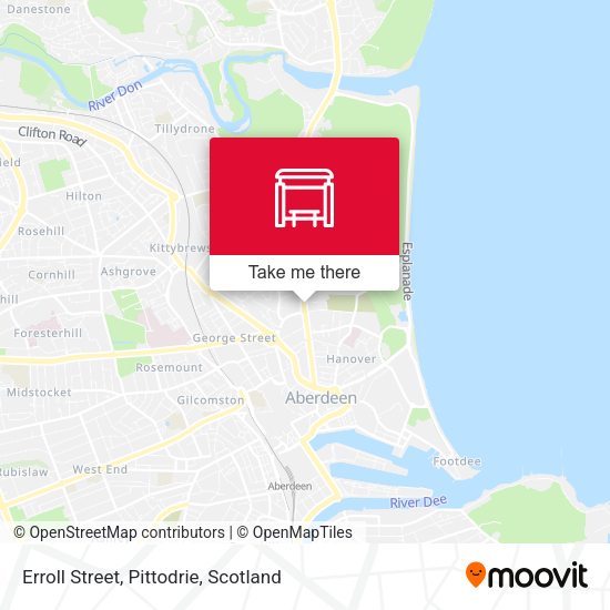 Erroll Street, Pittodrie map