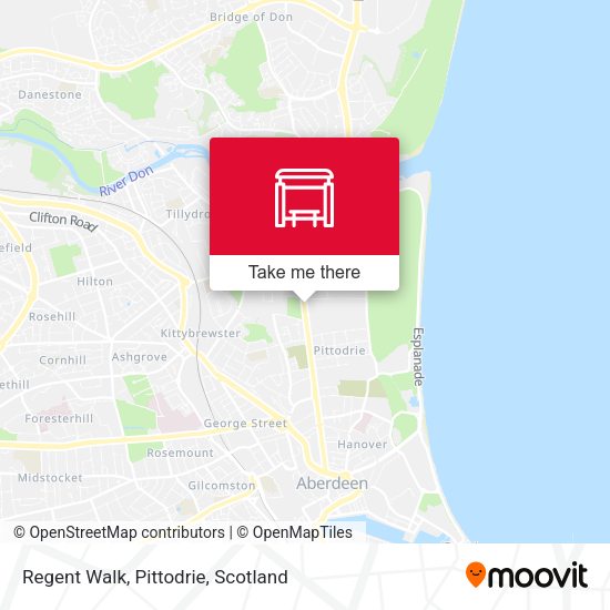 Regent Walk, Pittodrie map