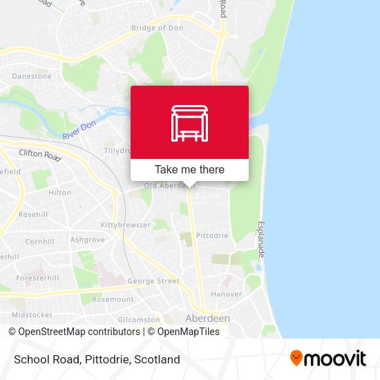 School Road, Pittodrie map