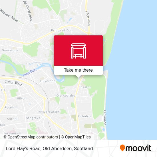 Lord Hay's Road, Old Aberdeen map