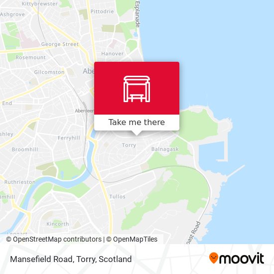 Mansefield Road, Torry map