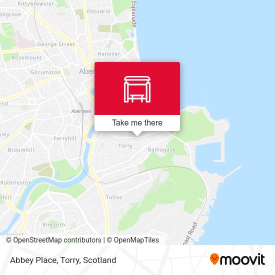 Abbey Place, Torry map