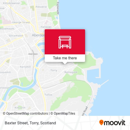 Baxter Street, Torry map