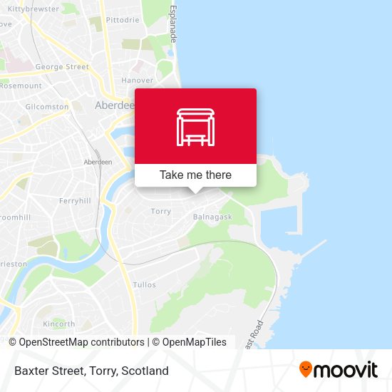 Baxter Street, Torry map