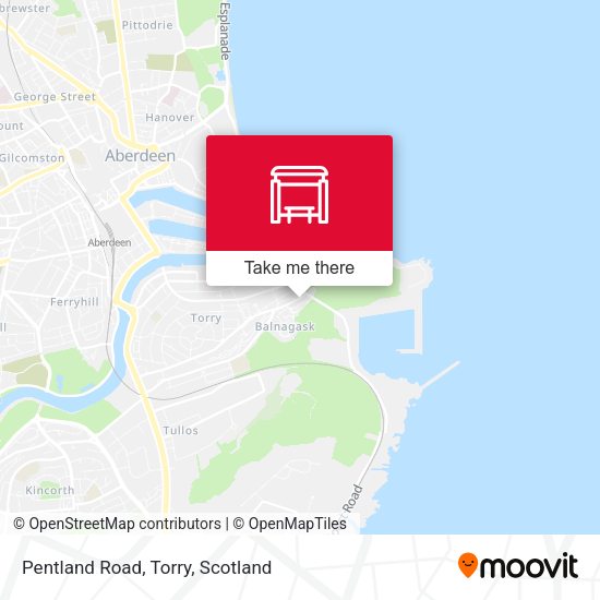 Pentland Road, Torry map