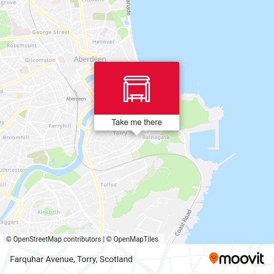 Farquhar Avenue, Torry map