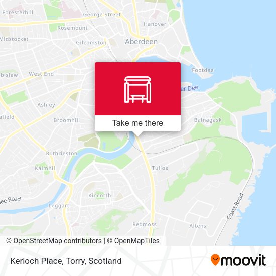 Kerloch Place, Torry map