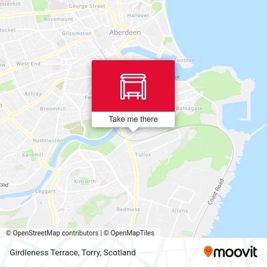 Girdleness Terrace, Torry map