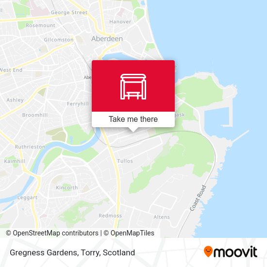 Gregness Gardens, Torry map