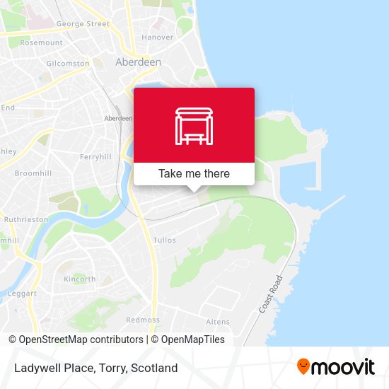 Ladywell Place, Torry map