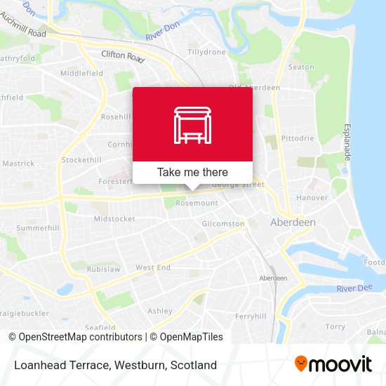 Loanhead Terrace, Westburn map