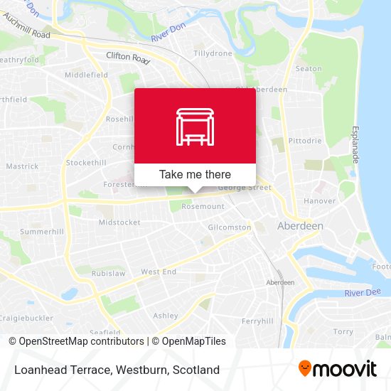 Loanhead Terrace, Westburn map