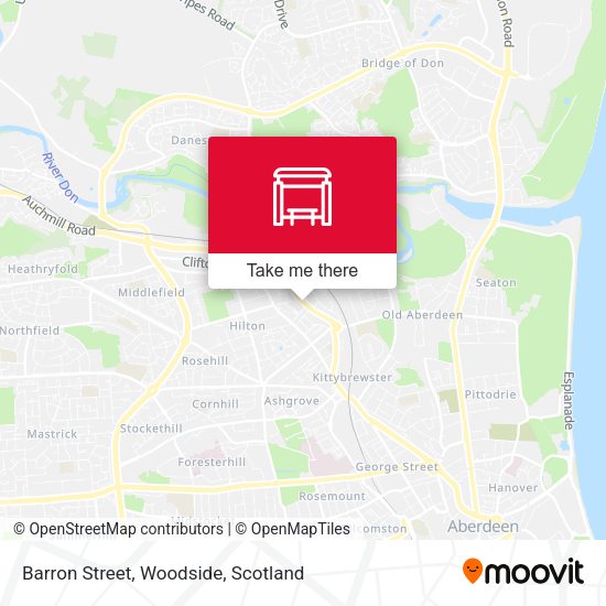 Barron Street, Woodside map