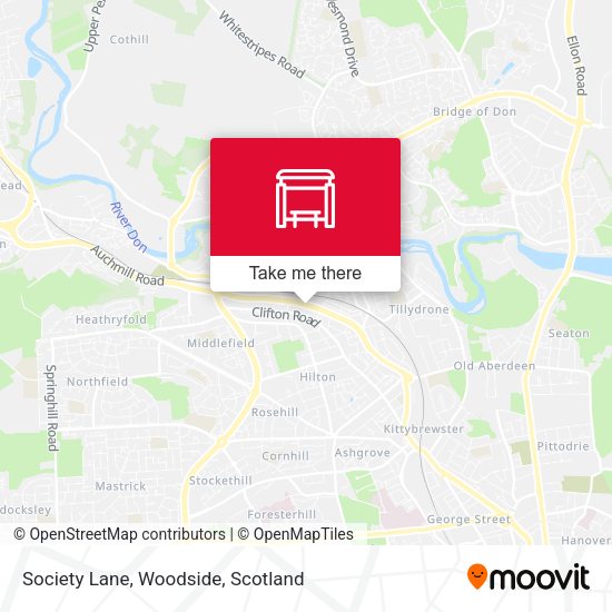 Society Lane, Woodside map