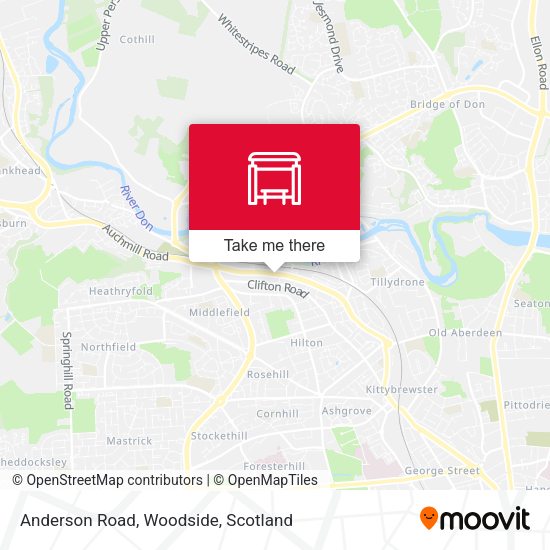 Anderson Road, Woodside map