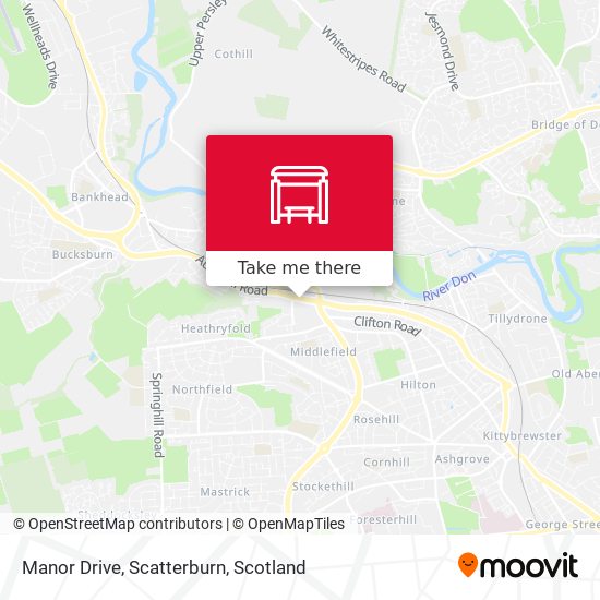 Manor Drive, Scatterburn map