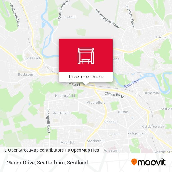 Manor Drive, Scatterburn map