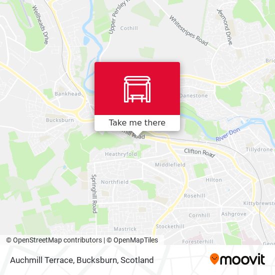 Auchmill Terrace, Bucksburn map