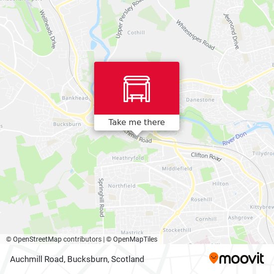 Auchmill Road, Bucksburn map