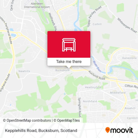 Kepplehills Road, Bucksburn map